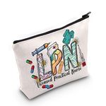 LEVLO Licensed Practical Nurse Cosmetic Bag LPN Nurse Appreciation Gift LPN Zipper Pouch Bag LPN Nurse Graduation Gifts, LPN, Cosmetic Bag