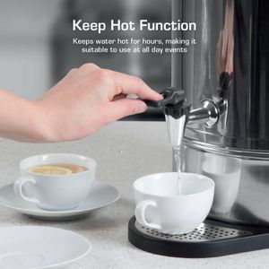 Swan 20L Tea Urn – Stainless Steel Hot Water Dispenser