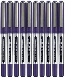 Uni-ball Eye Micro Ub-150 Gel Ink Pen - 0.5 Mm - 10 Pcs - Uni Mitsubishi Pencil (Blue) by Uni-ball