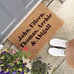Personalised Names Doormat Handmade