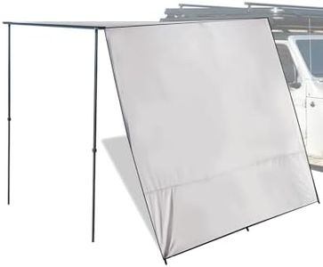 NOVSIGHT Awning Wall Side, 6.6ft x 10ft, 420D PU 3000mm Waterproof Windbreak Extension for Vehicle Awning, UV50+ for Extra Sun Shade and Privacy