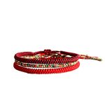 COLORFUL BLING Chinese Lucky Red String Bracelet Tibetan Buddhist Prayer Handmade Yoga Prayer Rope Mala Bracelet Adjustable Size Lucky New Year Jewelry Gifts for Women, 10 inch, Cotton rope