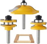 TOEVER 3PCS Router Bit Set, 1/4 Inc