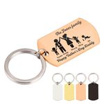 howson london Personalised Keyring Mothers Day Gifts from Daughter Son for Mum Nan Grandma Nanny Engraved Gift Titanium Steel Army Keychain Dog Tag Key Ring(Any Text, Champagne Gold)