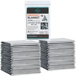 General Medi Emergency Foil Blanket, Emergency Mylar Thermal Blanket (12-Pack) – Survival Blankets Perfect for Outdoors, Hiking, Survival, Marathons or First Aid