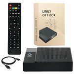 Raxxio RAX2300 TV Set-Top Box - 4K HDR TV Streaming Device with 1GB RAM, 8GB ROM, Dolby Digital Plus, Linux 4.9, Dual-Band WiFi, USB 2.0, HDMI Cable and Remote Control