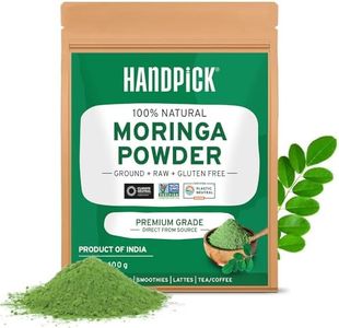 Organic Moringa Powder (397g/14oz) USDA Organic Moringa Oleifera Leaf Powder | Gluten-Free & Vegan | Perfect for Smoothies, Drinks, Tea & Recipes