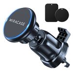 Miracase Car Phone Holder, Universal Magnetic Mobile Phone Mount, Vent Clip and Strong Magnet Hands Free Kits Compatible with iPhone 15/14/13/12/SE/11/xr/xs/x/8/7,Samsung, Huawei ect