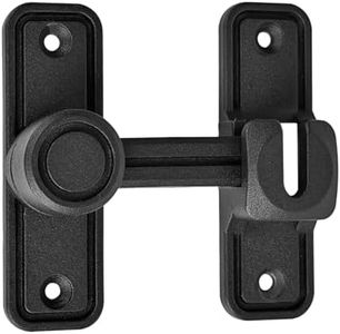 WANLIAN 90 Degree Barn Door Lock Zinc Alloy Heavy Duty Sliding Door Latch Pocket Door Lock for 180 Degree