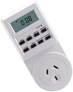 Poemtian Digital Timer Switch Automation Power Socket Electric Countdown Timer Power Switch Socket Timer Switch Energy Saving Multifunctional LCD Display Programmable Timer Switch Socket Timer Outlet