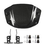 Powersports Windshield,Motorcycle Front Windshield Windscreen Glossy Carbon Fiber Airflow Wind Deflector Shield Protector for CB1000R 2019 to 2023