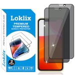 Loklix Premium Tempered Glass Screen Guard Compatible with Edge to Edge Coverage and Easy Installation Kit, Pack of 1, Black (#8 iPhone 11/XR)