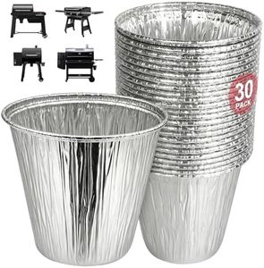 WEBROIL 30 Packs BAC608 Grease Bucket Liner for Traeger Timberline and Timberline XL Pellet Grills, Traeger Lronwood, Lronwood XL Disposable Grill Liner, Traeger Flatrock Accessories Drip Tray Liners