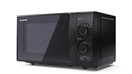 SHARP YC-GS01U-B Compact 20 Litre 700W Manual control Microwave, 6 power levels, defrost function, LED cavity light - Black