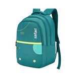 Safari Casual Backpack 3 Compartments, Front Pocket, Bottle Holder, School Bags For Boys & Girls, College Bag For Women And Men, Ideal For School, College, Office & Travel,35 L, Teal