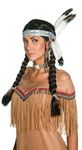 Smiffys Western Auth Deluxe Indian Braided Wig