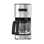 HENCKELS 2.2L Programmable Classic Drip Coffee Maker with 4-12 Cups - Silver/Black