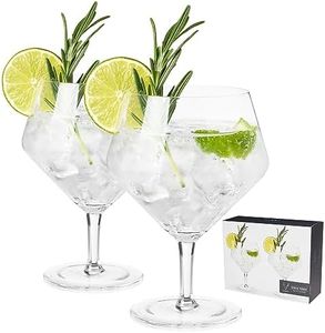 Viski Gin and Tonic Glasses Raye Gin and Tonic Glasses, Clear, 9418TBV