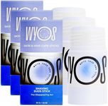 WYOS Shave Stick for Men – Hydrating Glycerin Formula for Sensitive Skin, Smooth Glide for a Close Shave, Solid Shaving Cream Stick, Hands-Free, No Mess, Leak-Proof & TSA-Friendly, 3 Pack