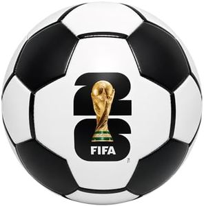 Covbozk FIFA World Cup 2026 Licensed Size 5 Soccer Ball, Waterproof PU Leather Match Training Ball for Adults Indoor Outdoor All Weather