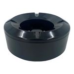 Chabrias Windproof Ashtray Black Melamine 5.75" - Durable Cigarette Ashtray for Pubs and Homes (1)