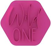 LissieLou Wild One Cookie Stamp Baby Shower or Gender Reveal Party Icing Fondant Embosser - Light Pink