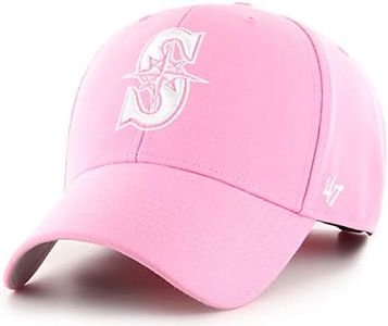 47 MLB Rose MVP Adjustable Hat, Women's One Size Fits All - One Size, Seattle Mariners Rose Pink, Rose, One Size