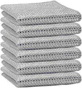 6 PCS Double Stainless Steel Scrubber,Wire Cleaning Dishwashing Rag, Kitchen Towels and Dishcloths Sets for Cookware.Sinks, Dishes, Stove Top