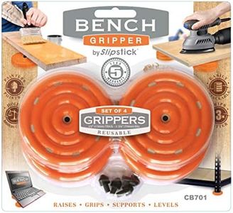 Slipstick CB701 3" Bench Universal Work Grippers, 4 Pack, Orange