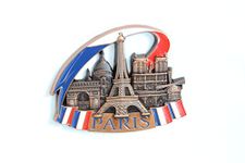 Paris - 3D Metal Fridge Magnet for Kitchen Refrigerator - Unique Stylish Design Holiday Souvenir Gift