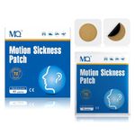 MQ 42Pcs Motion Sickness Patches Non Drowsy, Sea Sickness Patches for Cruise Travel Essentials, Waterproof Patch Behind Ear for Car Airplane Altitude Sickness, Long Last 72H