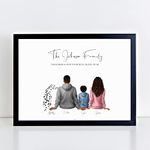 Personalised Family Print - Birthday, Father's Day Gifts - Dad, Family Gifts A5, A4 Prints & Framed