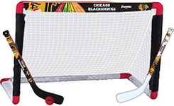 Franklin Sports NHL Chicago Blackhawks Mini Hockey Goal, Stick and Ball Set