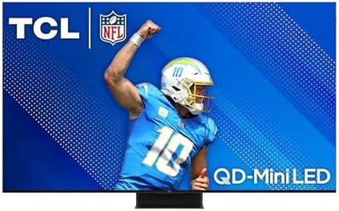 TCL 65-Inch QM85 QLED 4K Smart QD-Mini LED TV with Google TV (65QM851G, 2024 Model) Dolby Vision IQ HDR, Dolby Atmos, Game Accelerator up to 240Hz, Voice Remote, Works with Alexa, Streaming Television