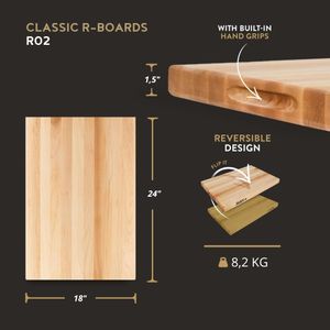 Boos Block Maple Cutting Board – 24x18 Inch Hardwood Chopping Board