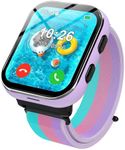 AYATAHA 4G Smart Watch for Kids, Smartwatch with Phone Call, Video, Camera, MP3, SOS, Music, Learn Card, and Puzzle Games, Gift for Boys and Girls for Ages 4-12 (Purple)