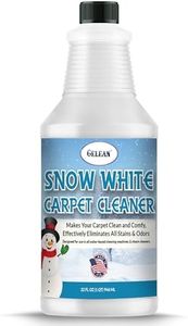GELEAN Carpet Cleaner Rug Extracting Shampoo SNOW WHITE Carpet Cleaner Solution and Machine Use, Removes Even The Toughest Stains and odors, Rug Car Upholstery and Carpets, 32oz