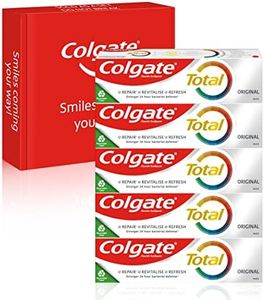 Colgate Total Original Toothpaste {size} | stronger 24-hour bacterial defence* | long-lasting active protection* | unique dual zinc antibacterial technology | 8 benefits for complete protection