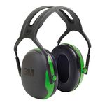 3M PELTOR X1A Ear Defenders Headband, 27 dB, Green