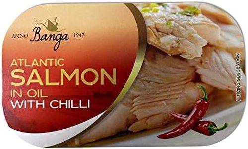 Banga Atlantic Salmon in Oil with Chilli, 120 g