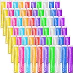 Funtery 1000 Pcs 11" x 2" Disposable Ice Lolly Mold Bags Freezer Tubes with Zip Seals Ice Candy Bags Ice Candy Pouches and 5 Pcs Funnel for Yogurt Sticks Juice Fruit