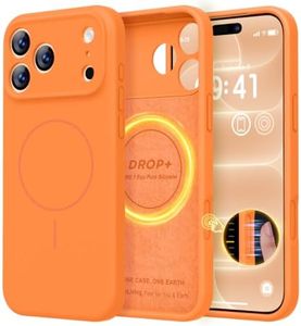 LOVE 3000 Magnetic for iPhone 18 Pro Case Silicone, Bright Orange