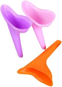 3PCS Portable Female Urinal Funnel for Travel - Reusable Silicone portable urinal for Women, Leak-Proof Female Urination Device for Camping & Outdoor Activities