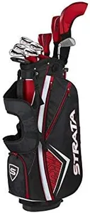 Callaway Golf Men's Strata Plus Complete 14 Piece Set (Right Hand, Steel), Red, Regular