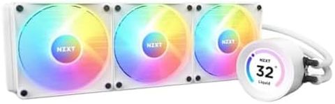 NZXT Kraken Elite 360 RGB - RL-KR36E-W1-360 mm AIO CPU Water Cooling - 2.36 Inch LCD Display 640 x 640-3 x 120 mm RGB Core Fans - A Breakout Cable for Easy Installation - Adjustable by NZXT Cam