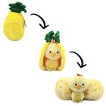 FliPetz Nugget the Chick Reversible Plush Soft Toy converts into pineapple. Zip-Up transforms between pineapple & cute chick soft toy. Awakens children imagination during the transformation process