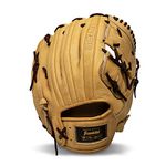 Franklin Sports Baseball Fielding Glove - Men's Adult and Youth Baseball Glove - CTZ5000 Camel Cowhide Glove - 12.0" 2-Piece Basket Web for Infielders, Pitchers