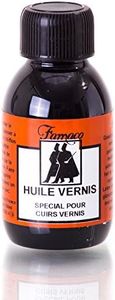 Famaco Huile Vernis, Produit pour nourrissant Chaussures en Cuir Verni, 100 ML, Noir