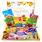 Retro Sweets gift for Birthday | The Ultimate 80's & 90's Sweet Hamper Experience | Happy Birthday sweets gift box | Letterbox friendly | Birthday sweet box | Sweets Hamper | Vegetarian Friendly |