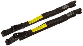 ROK Straps Motorcycle Adjustable Luggage Strap 25mm - 18"- 60" (Twin Pack) Black - ROK025